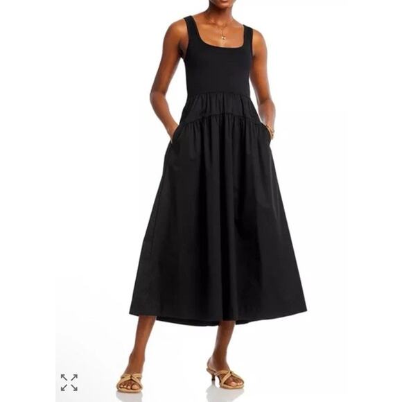 Line & Dot Jayde Midi Dress Size L Summer Beach Casual Brunch Date Night NWT - Picture 1 of 15